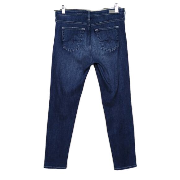 AG Adriano Goldschmied The Stevie Ankle Slim Straight Jean Dark Wash Women's 29 - Picture 2 of 5
